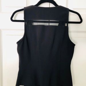 Bebe Black zipper mesh Top sz Medium.  New.